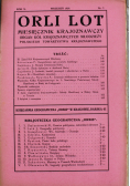 Orli lot miesięcznik krajoznawczy wrzesień 1929 nr 7