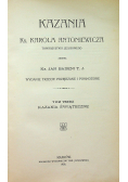 Kazania ks Karola Antoniewicza 1906 r