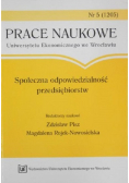 Społeczna odpowiedzialność przedsiębiorstw Nr 5