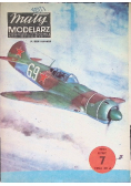 Mały modelarz Miesięcznik ligi obrony kraju dla młodzieży  Nr 7 / 83 Radziecki Samolot Myśliwski Ła - 7
