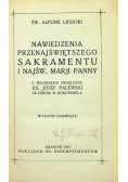 Nawiedzenia przenajświętszego Sakramentu i Najśw Marji Panny 1935 r.