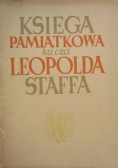 Księga pamiątkowa ku czci Leopolda Staffa 1949 r.