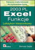 2003 PL Excel Funkcje Leksykon kieszonkowy
