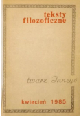 Teksty filozoficzne. Twarz Innego