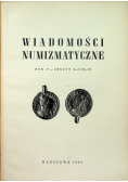 Wiadomości numizmatyczne Rok V zeszyt 2 - 3
