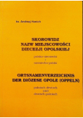 Skorowidz nazw miejscowości diecezji opolskiej