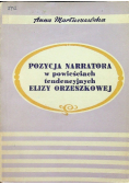 Pozycja narratora w powieściach tendencyjnych