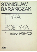 Etyka i poetyka Szkice 1970  1978