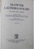 Słownik Łacińsko Polski do użytku szkół średnich 1925 r