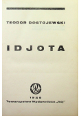 Dostojewski Idjota 1928 r.