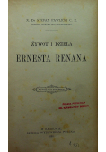 Żywot i dzieła Ernesta Renana 1896r