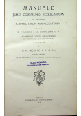 Manuale Juris Communis Regularium et Specialis Carmelitarum Discalceatorum 1929 r