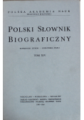 Polski Słownik Biograficzny Tom XIV