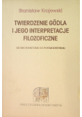 Twierdzenie godla i jego interpretacje filozoficzne