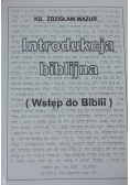 Introdukcja biblijna (wstęp do Biblii)