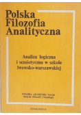 Polska filozofia analityczna Analiza