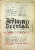 "Festung Breslau" Dokumenty oblężenia