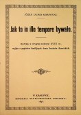 Jak to in illo tempore bywało reprint z 1896 r