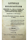 Cantionale ecclesiasticum 1878 r