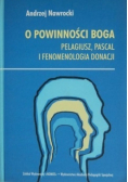 O powinności Boga Pelagiusz Pascal i fenomenologia donacji