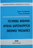 Technika badania spółek kapitałowych średniej wielkości