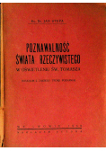 Poznawalność świata rzeczywistego 1930 r