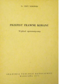 Przepisy prawne Koranu Wykład systematyczny