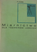 Miernictwo dla techników leśnych