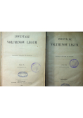 Inwentarz Voluminow Legum Cz I i II 1860 r.