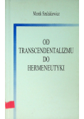 Od transcendentalizmu do hermeneutyki