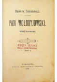 Pan wołodyjowski Tom 1 1891 r.