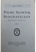 Polski Słownik Biograficzny tom X