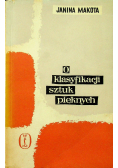 O klasyfikacji sztuk pięknych