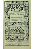 Mszał Rzymski z dodaniem nabożeństw nieszpornych 1949 r.