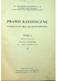 Prawo kanoniczne Tom II, 1933 r.