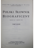 Polski Słownik Biograficzny Tom XXXIII