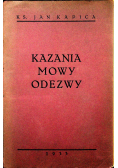 Kazania Mowy Odezwy  1933 r