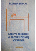 Formy labiryntu w prozie polskiej XX wieku