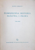 Powszechna historia państwa i prawa Tom pierwszy