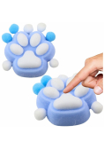 Gniotek Kocia łapka antystresowa Squishy niebieska
