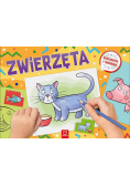 Zwierzęta. Kolorowanka z naklejkami