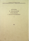 Studia z filologii polskiej i słowiańskiej 28