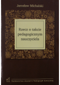 Rzeczy o takcie pedagogicznym nauczyciela