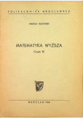 Matematyka wyższa Część II