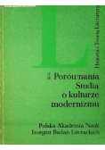 Porównania studia o kulturze modernizmu
