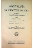 Rozmyślania na wszystkie dni roku Tom 1 1913 r.