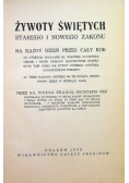 Żywoty świętych Starego i Nowego zakonu 1933 r.