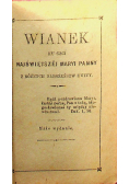Wianek ku czci Najświętszej Maryi Panny 1881r