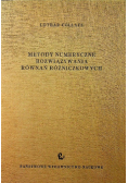 Metody numeryczne rozwiązywania równań różniczkowych