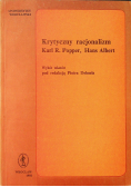 Krytyczny racjonalizm Karl R. Popper Hans Albert